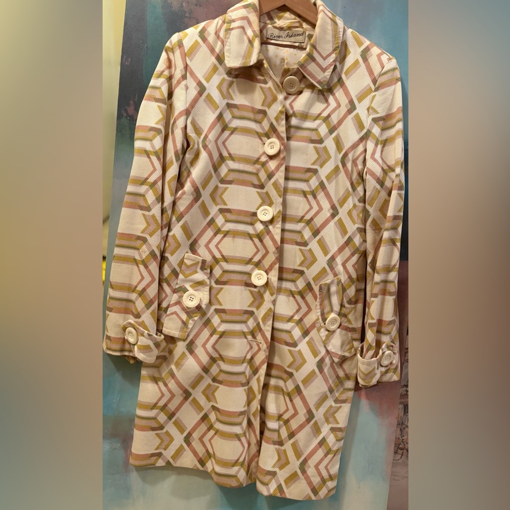 River Island vintage light coat.